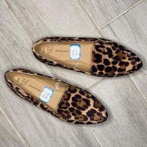 🍩3/$15, NWT, Time & Tru Leopard Print Flats, 6W